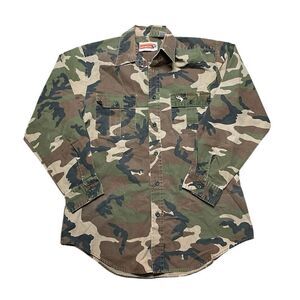 Vintage Winchester Camouflage Button Down Shirt Size Medium